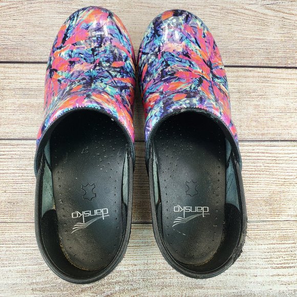 Dansko Professional Patent Leather Clogs Women's Size 37 - Picture 7 of 9